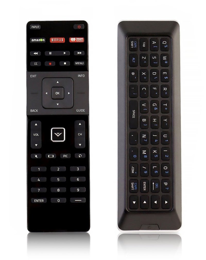 AULCMEET XRT500 Replace Dual Side Keyboard Remote Control Compatible with VIZIO TV P602UI-B3 P652UI-B2 RS65-BL M602I-B3 E401i-a3 M471i-A2 M501D M501DA2 M501D-A2 M501dA2R M501d-A2R M551d-A2 M551d-A2R M601d-A3 - Image 1